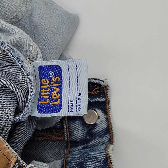 Levi's Vintage orange tab acid wash Little Levi's kid's sz 6 slim - Picture 6 of 7